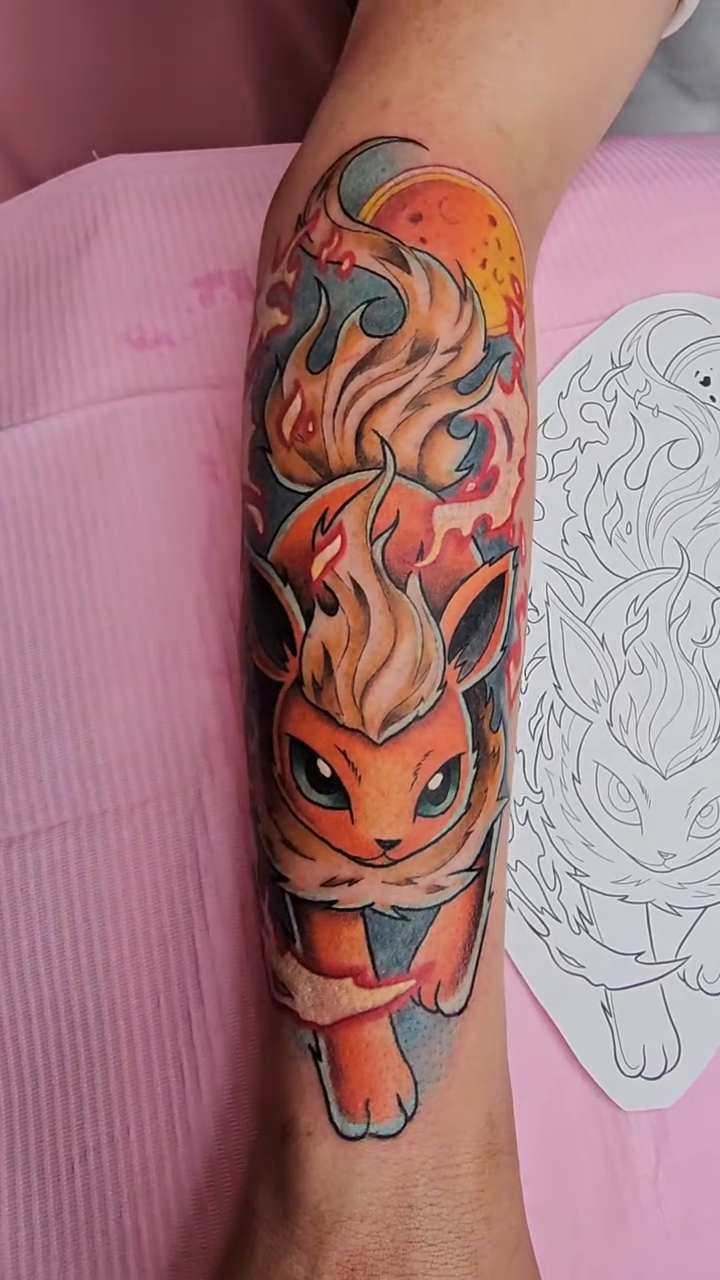 Tattoo by @buhberri_art — anime, new_school