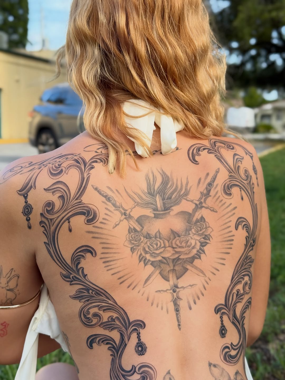Tattoo by @mortatattoos — black_and_grey, ornamental