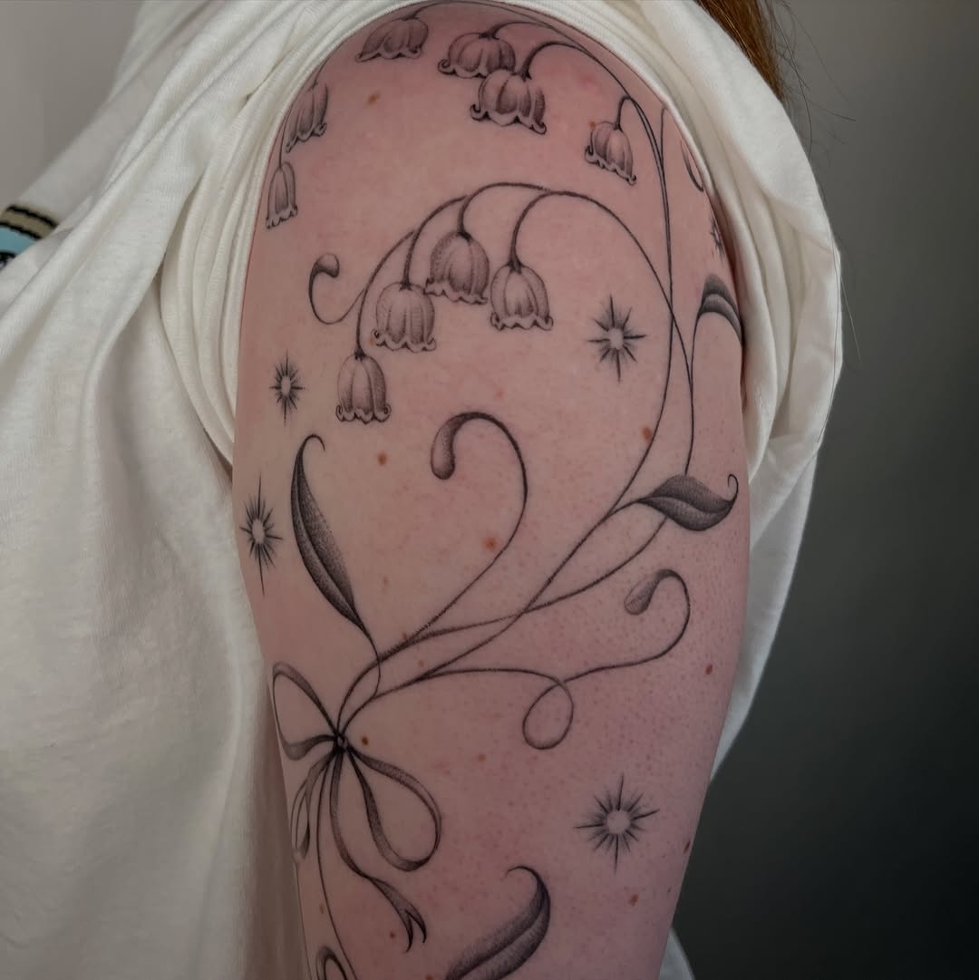 Tattoo by @needleshark — fine_line, dotwork