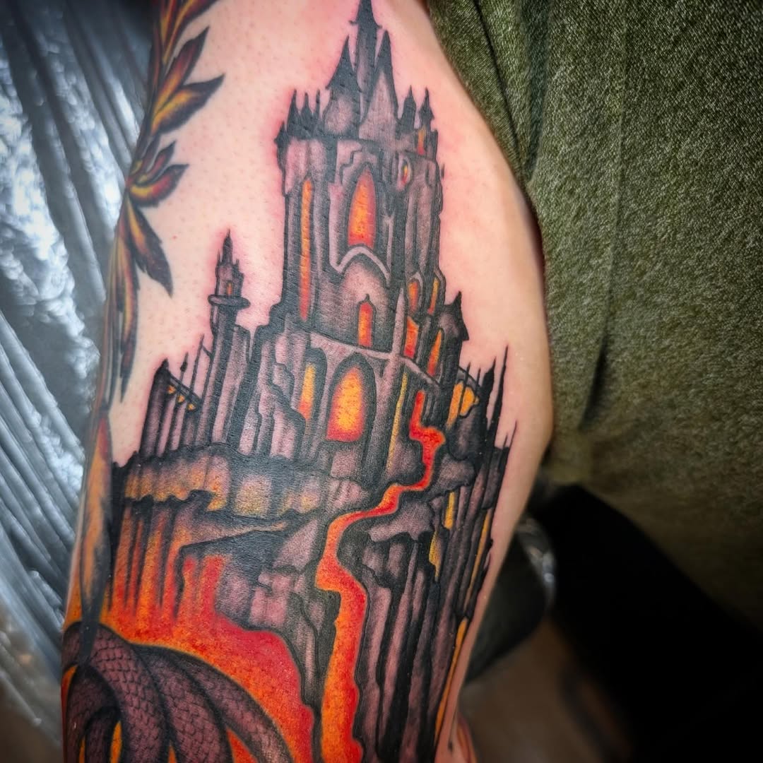 Tattoo by @kenzie_the_barbarian — dark_realism, blackwork