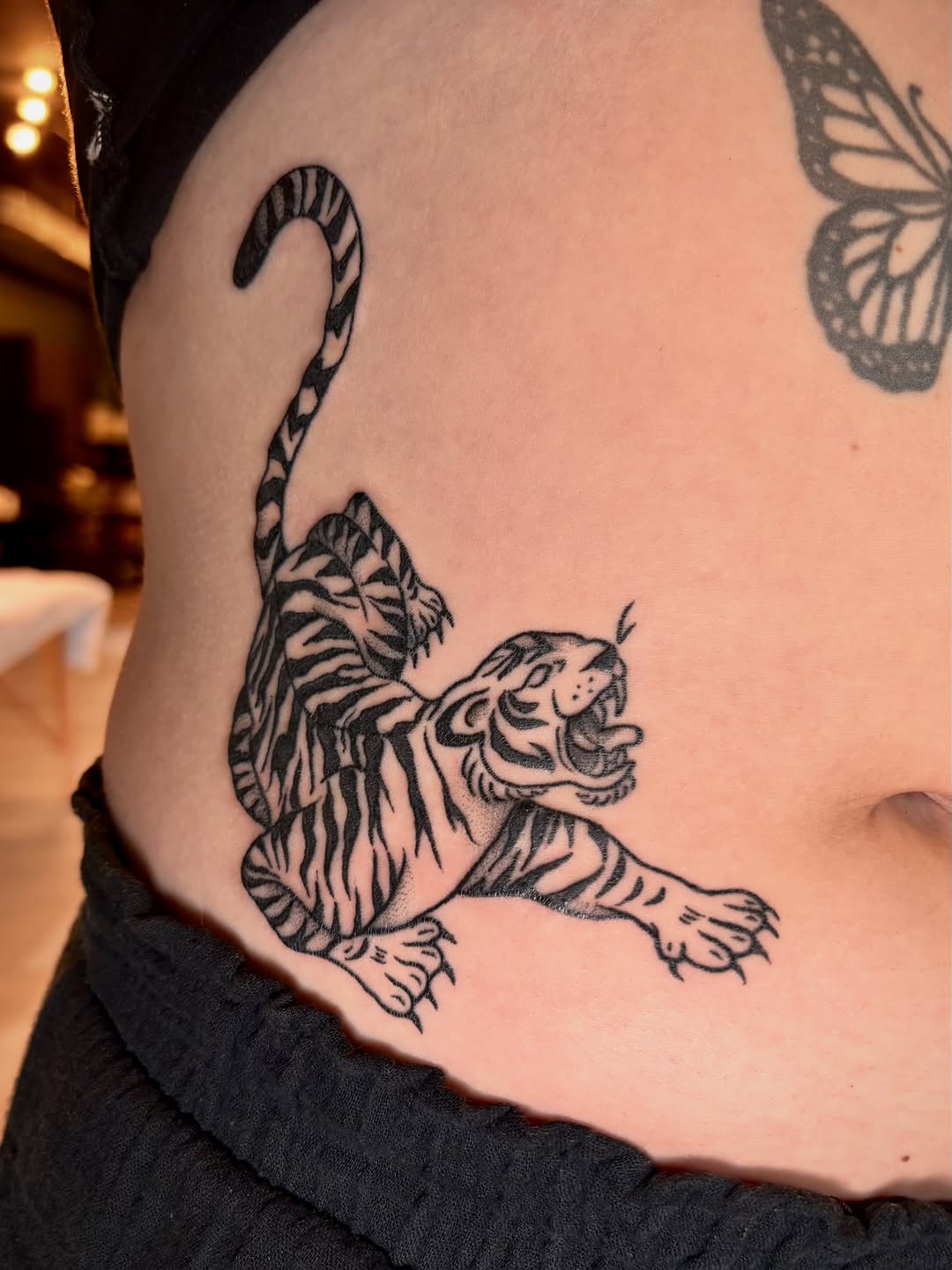 Tattoo by @daisy_chaiin — black_and_grey, dotwork