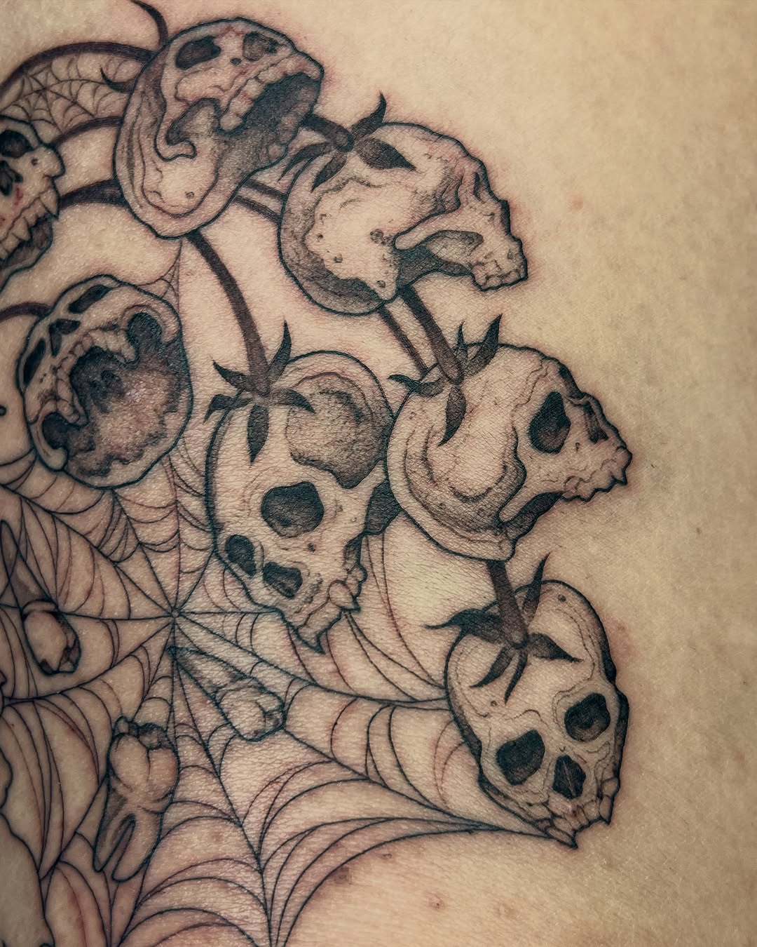 Tattoo by @severinblacktattoo — dark_realism, black_and_grey