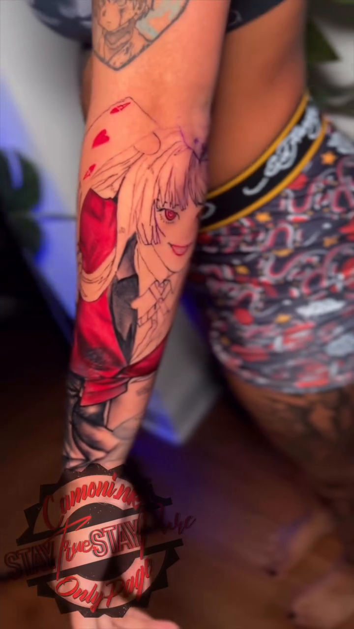 Tattoo by @camoni.nk — anime