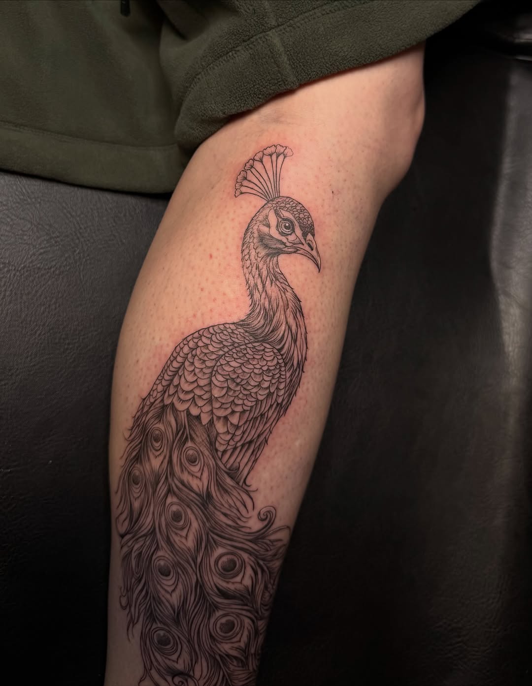 Tattoo by @justinrednourtattoo — black_and_grey, fine_line