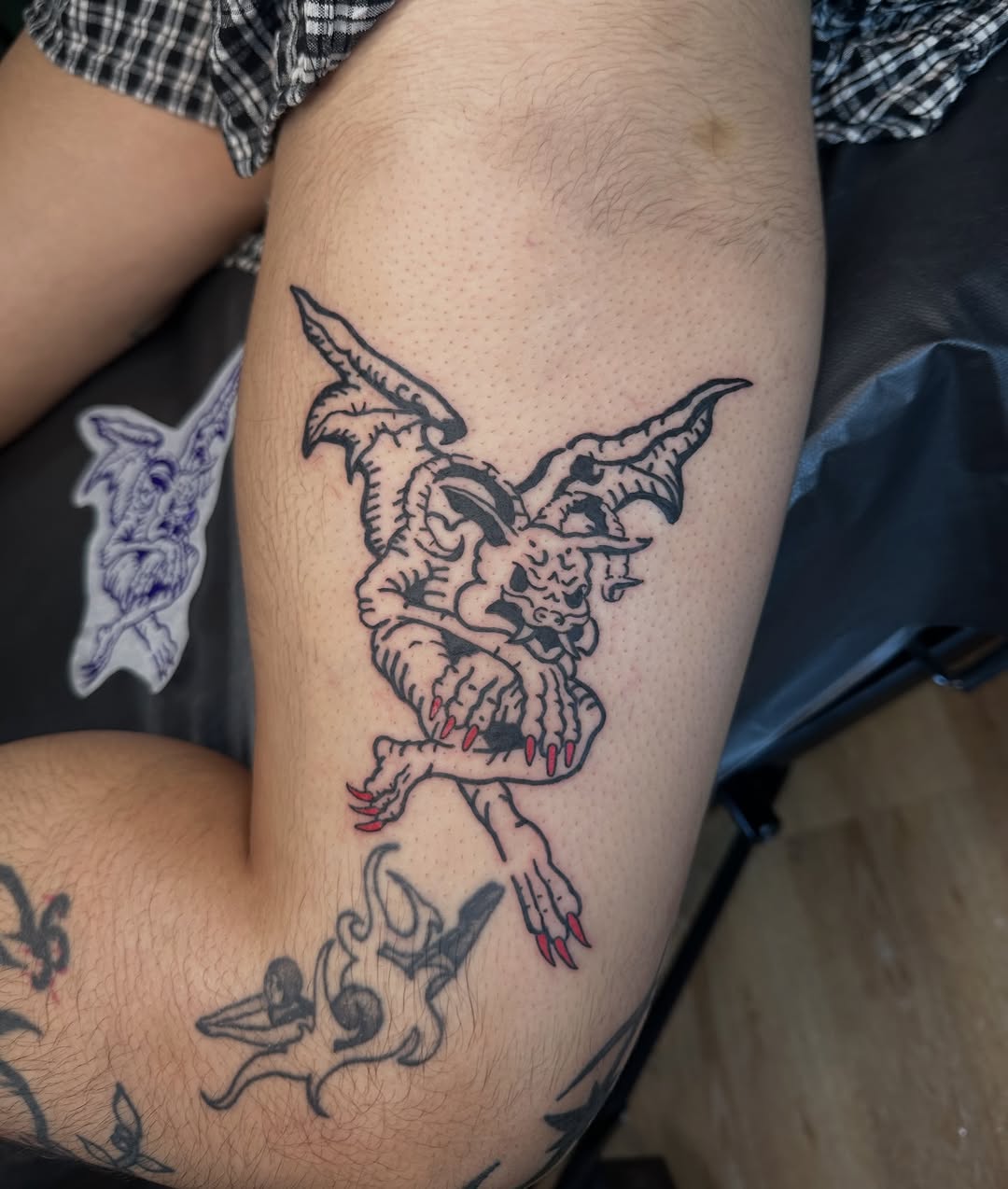 Tattoo by @grimefrogtattoos — american_traditional, blackwork