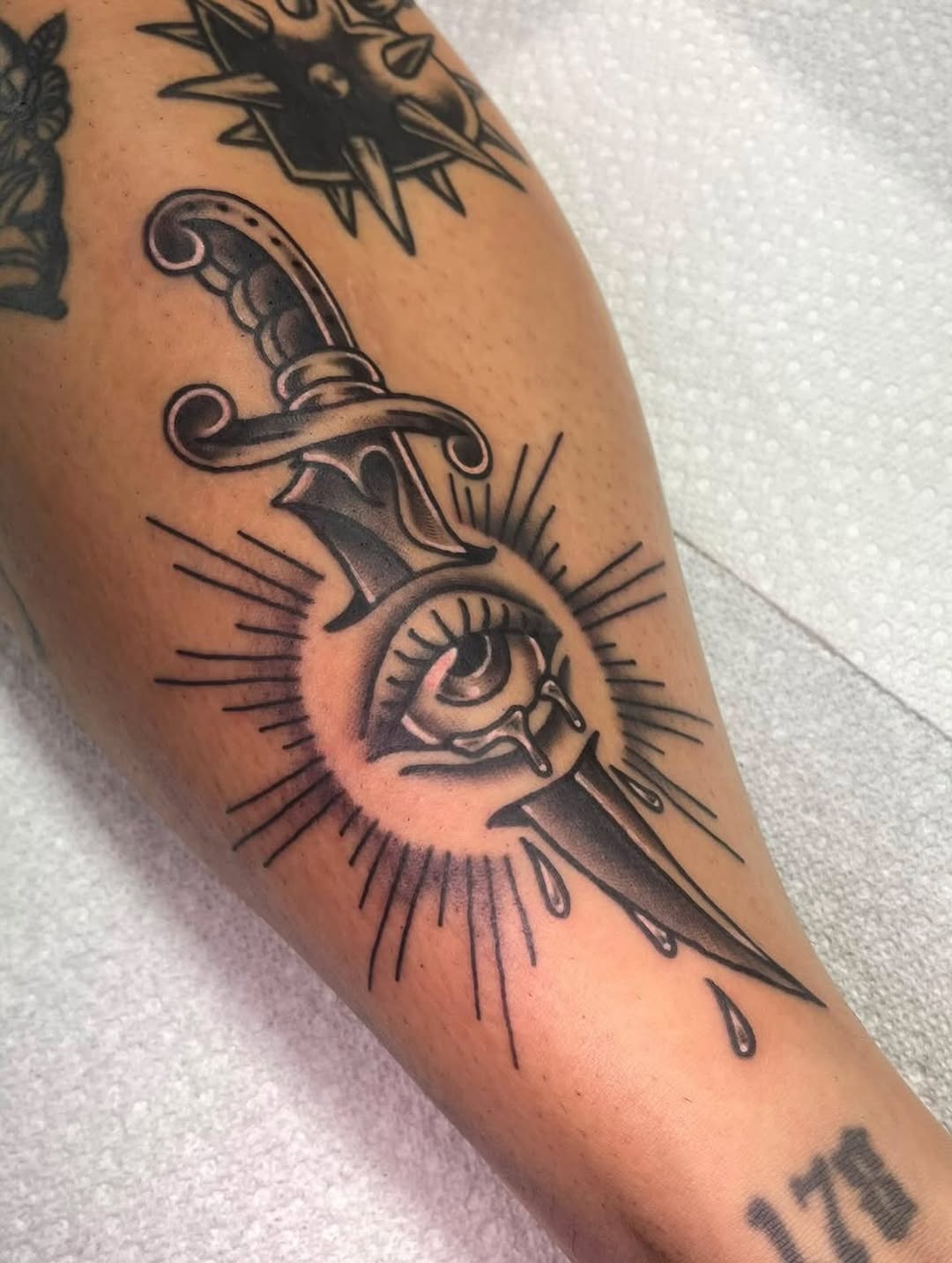 Tattoo by @ek_badboy — american_traditional, black_and_grey