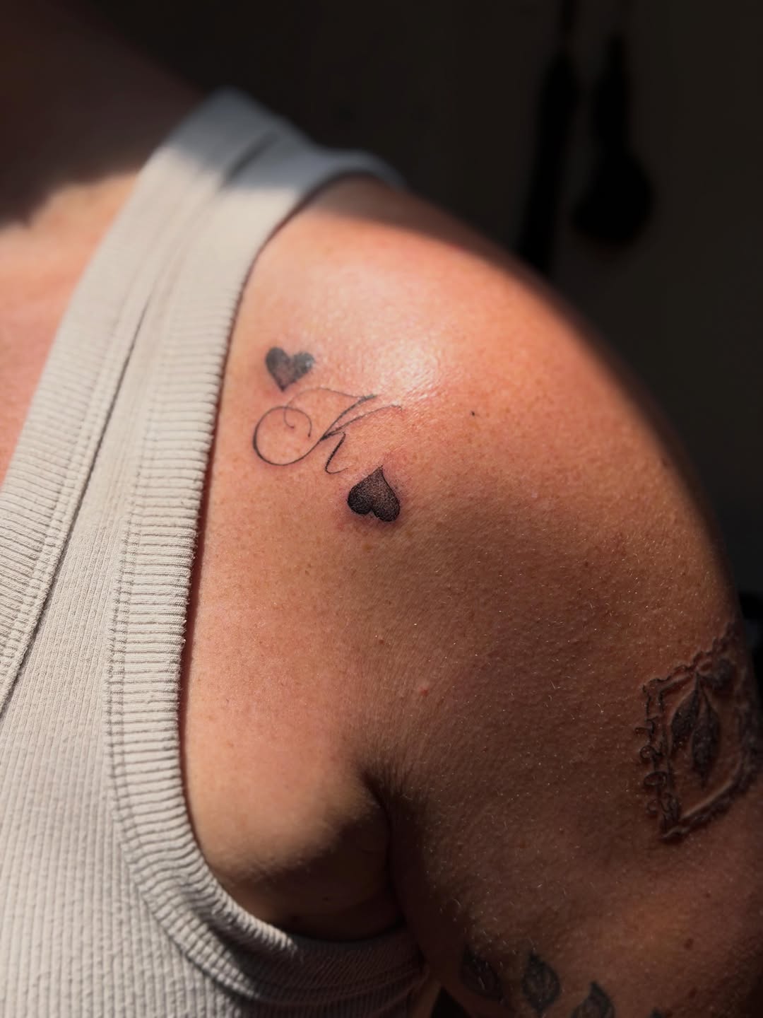 Tattoo by @aleks.north.tattoo — lettering_script, fine_line