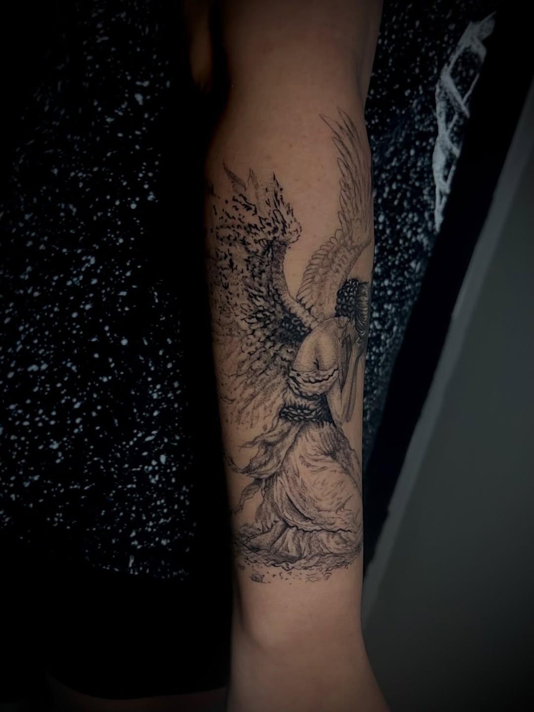 Tattoo by @antiart.inkz — black_and_grey, illustrative