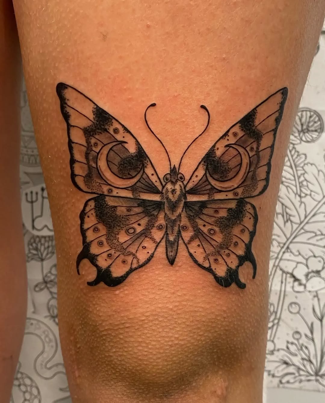 Tattoo by @unkindnessart — black_and_grey, dotwork