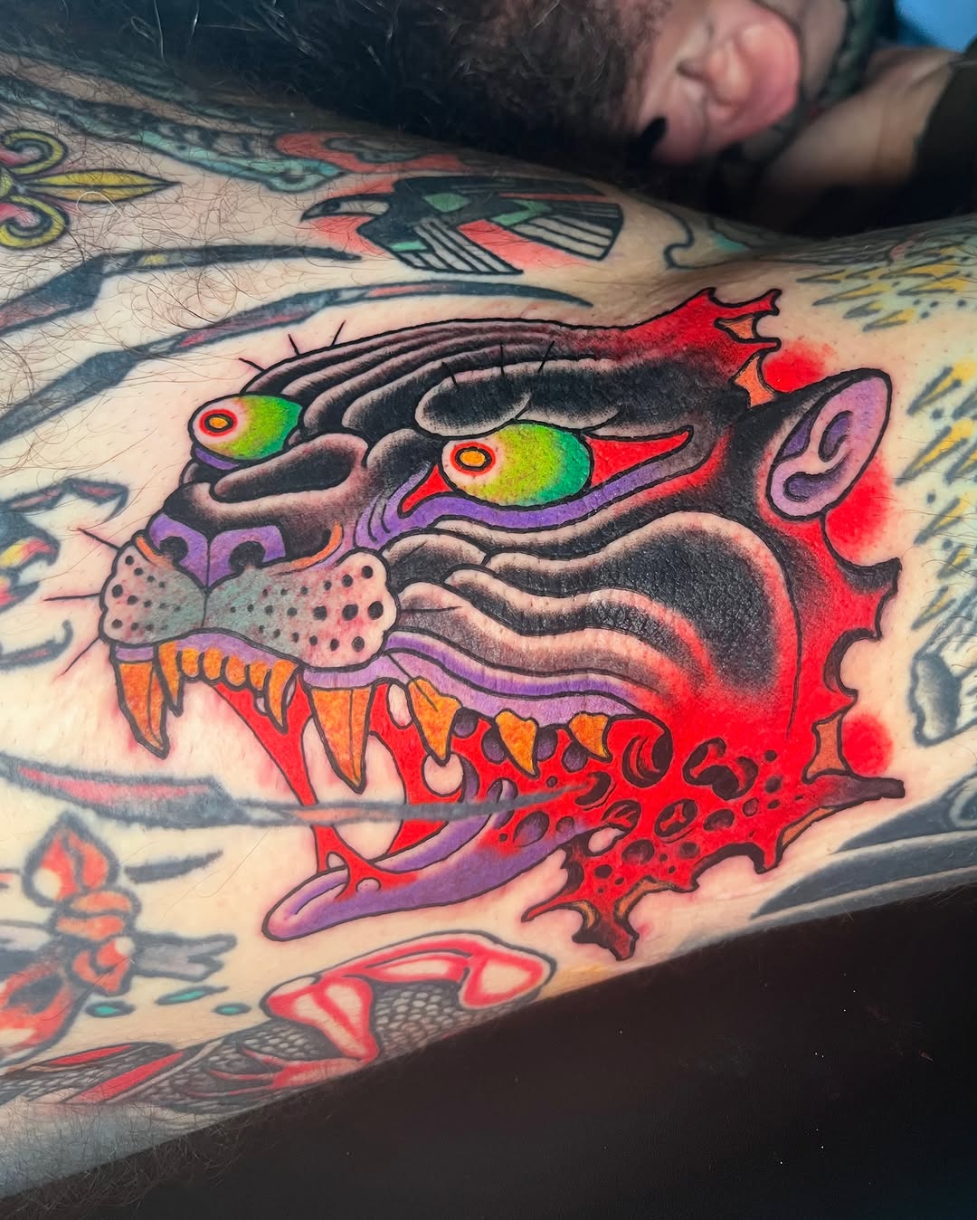 Tattoo by @curtbaer — american_traditional, neo_traditional