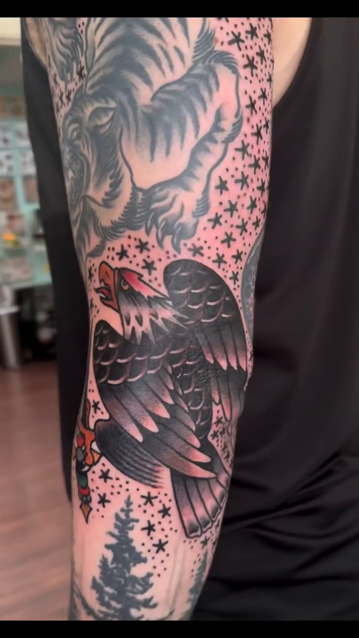 Tattoo by @christos_tattoos — american_traditional, black_and_grey