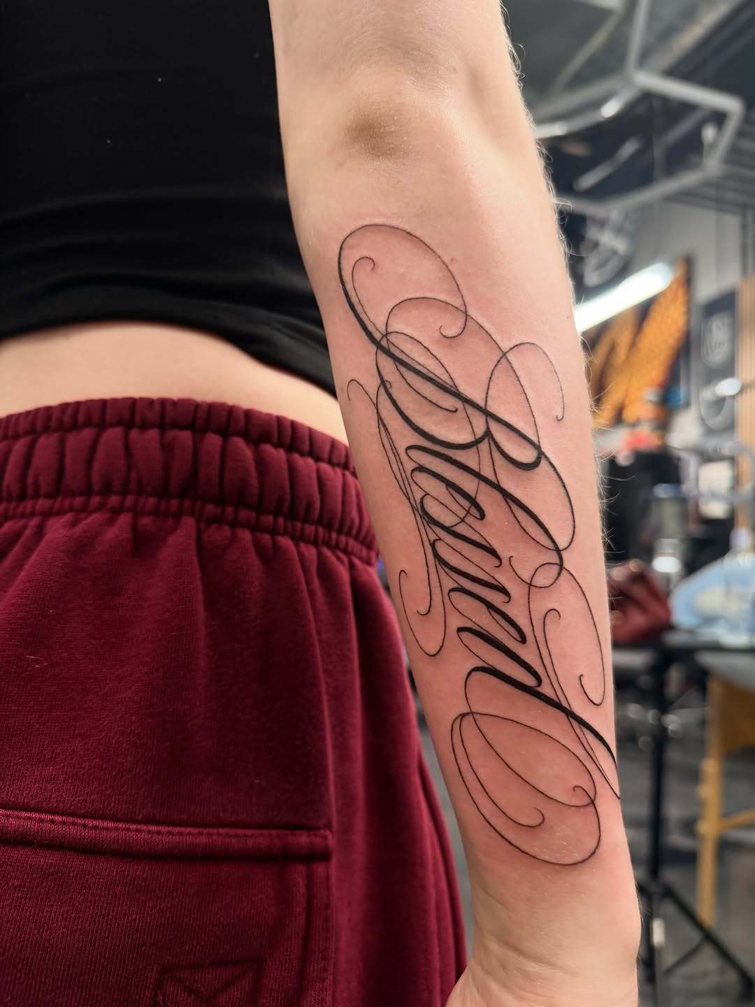 Tattoo by @stillballin6_ — lettering_script