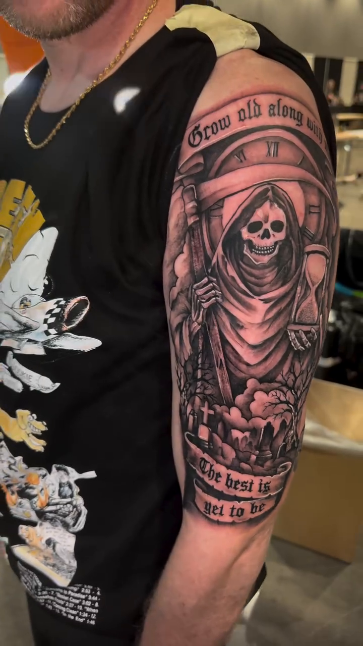 Tattoo by @blackmouse.ink — black_and_grey, realism