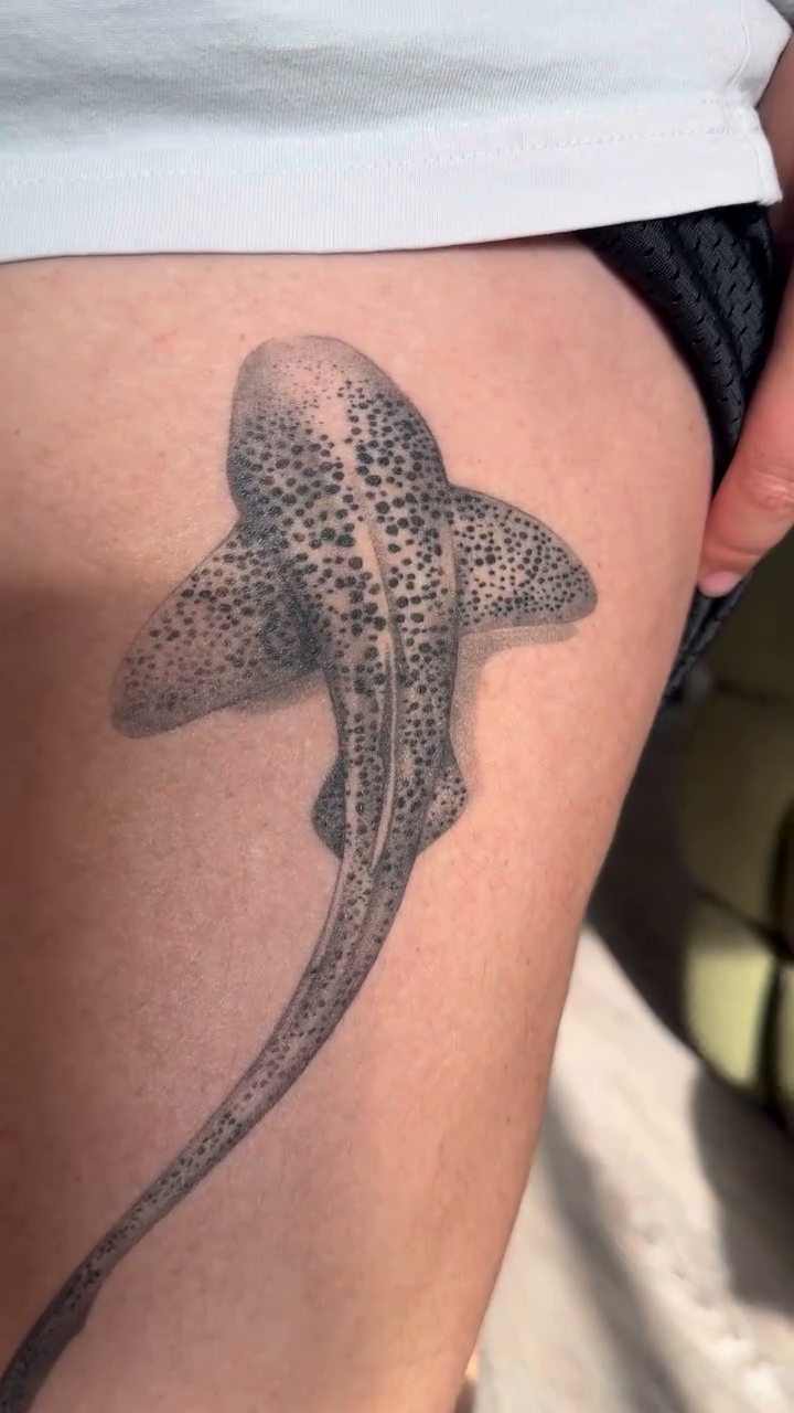 Tattoo by @red_lettr — realism, dotwork