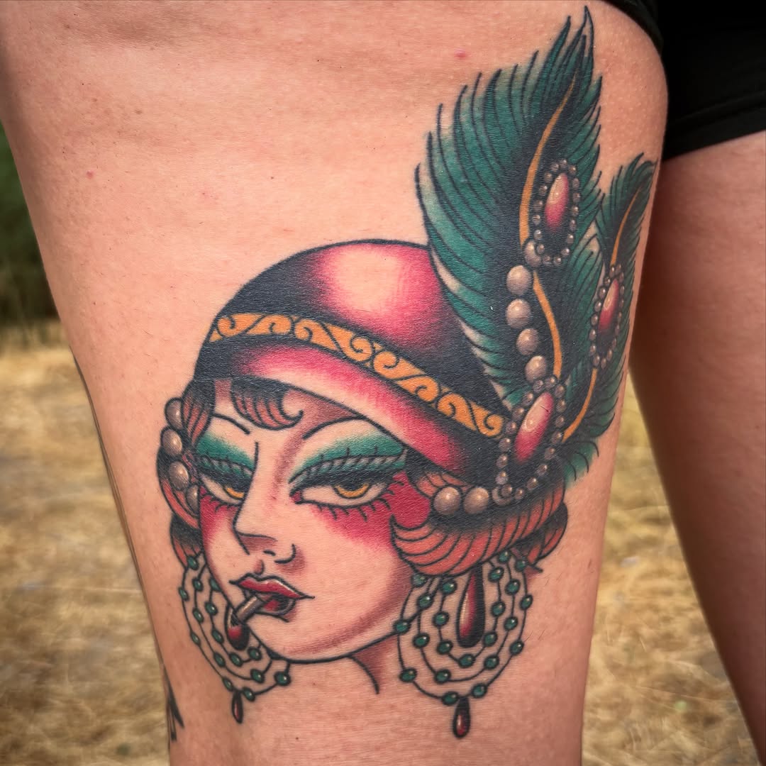 Tattoo by @tattoosbyallyy — american_traditional, neo_traditional