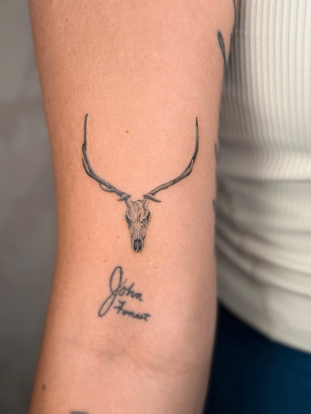 Tattoo by @eudokeotattoo — black_and_grey, realism
