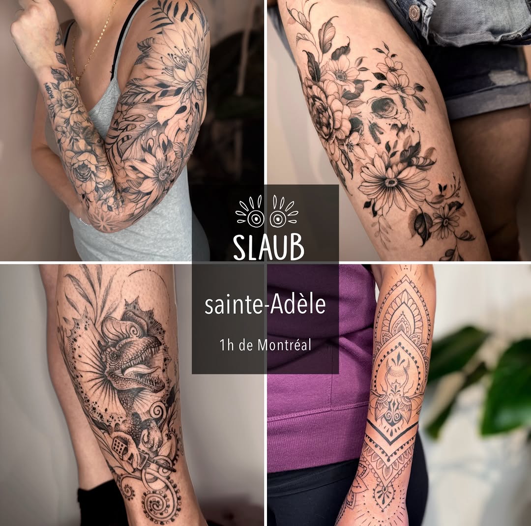 Tattoo by @slaubcreation — fine_line, black_and_grey