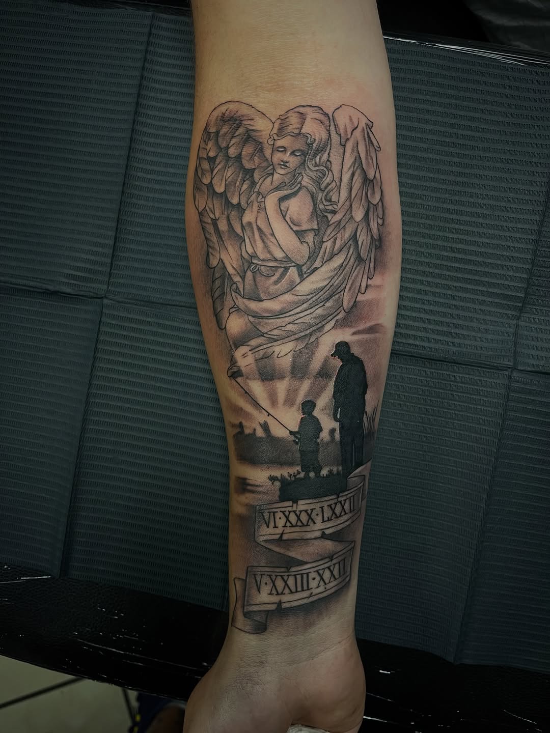 Tattoo by @dtat2christ — black_and_grey, realism