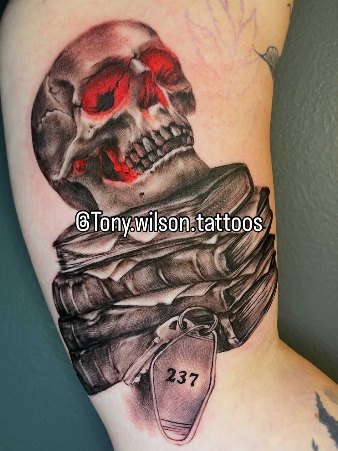 Tattoo by @tony.wilson.tattoos — realism, dark_realism