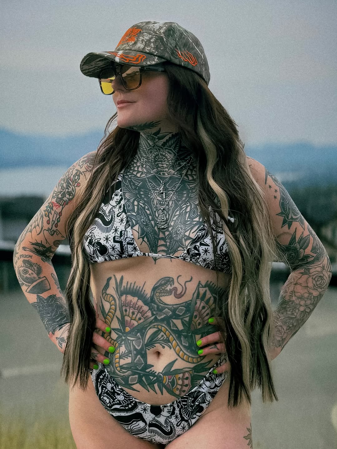 Tattoo by @sweettarttatts — black_and_grey, neo_traditional