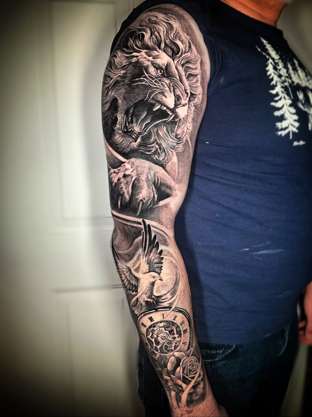 Tattoo by @gunnarquispe β realism, black_and_grey