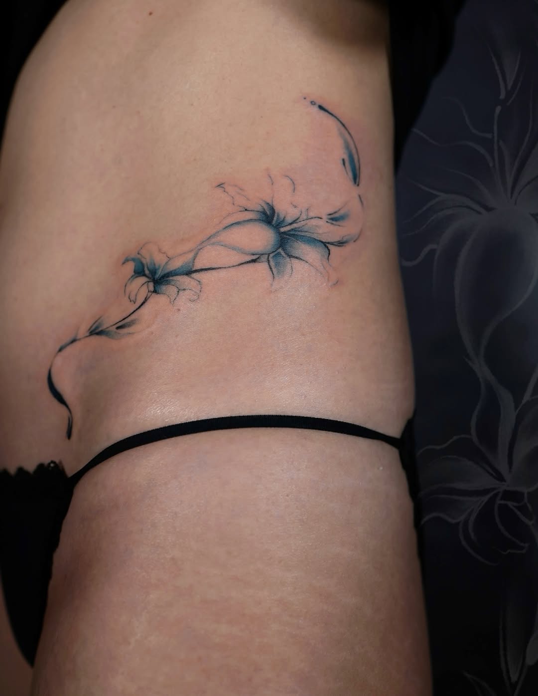 Tattoo by @less_salt_tatt — fine_line, watercolor