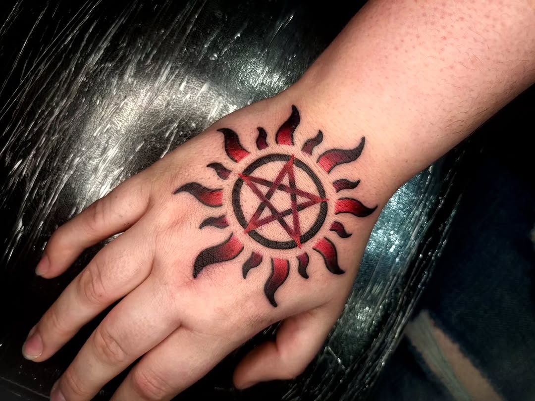 Tattoo by @inky.cauldron.tattoo — blackwork, black_and_grey