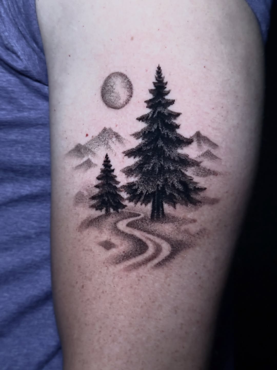 Tattoo by @inkedannarchy — dotwork, black_and_grey