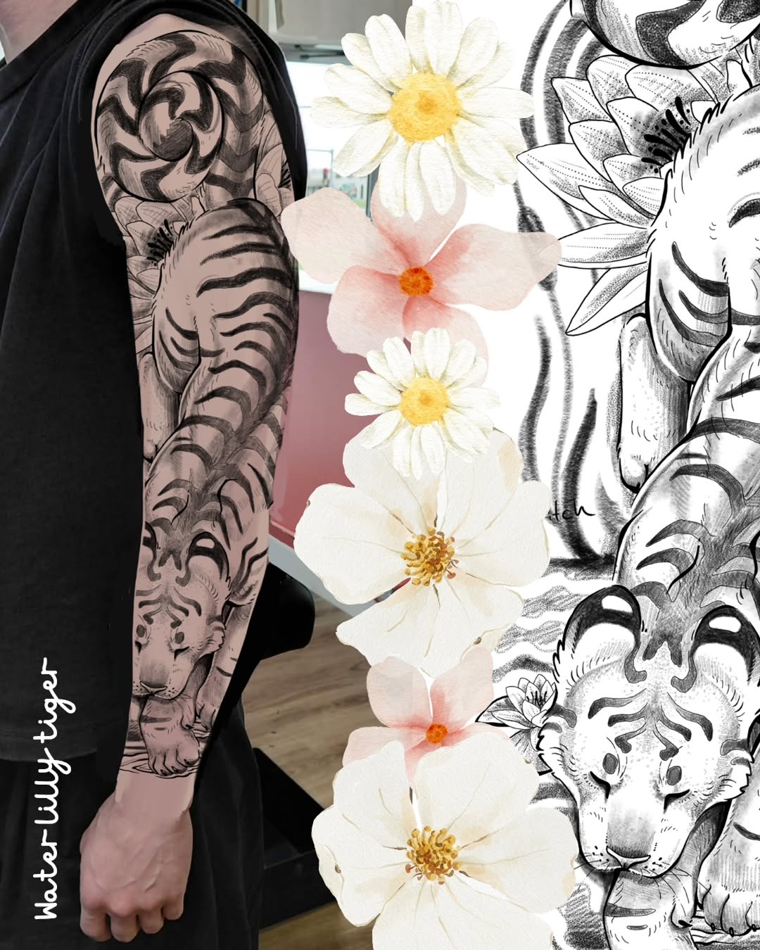 Tattoo by @antisocialinks — black_and_grey, realism