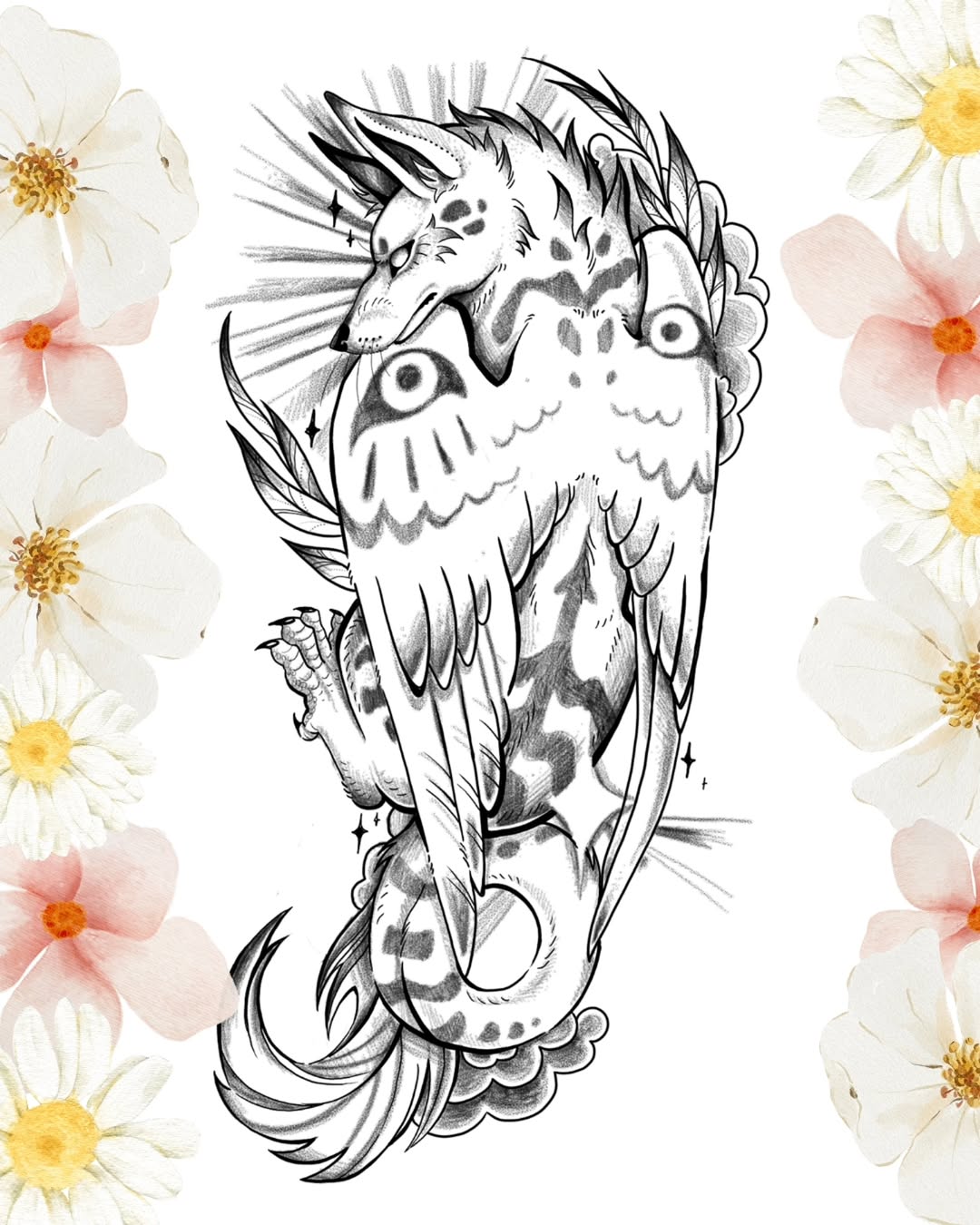 Tattoo by @antisocialinks — illustrative, black_and_grey