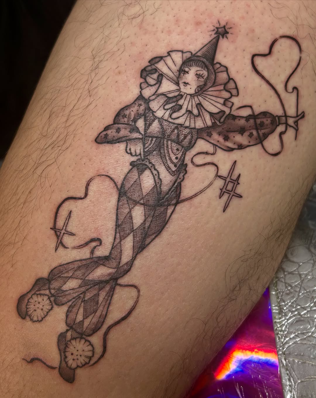 Tattoo by @izztat2 — fine_line, chicano