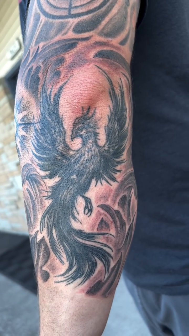 Tattoo by @stefanhagartattooer — black_and_grey, realism