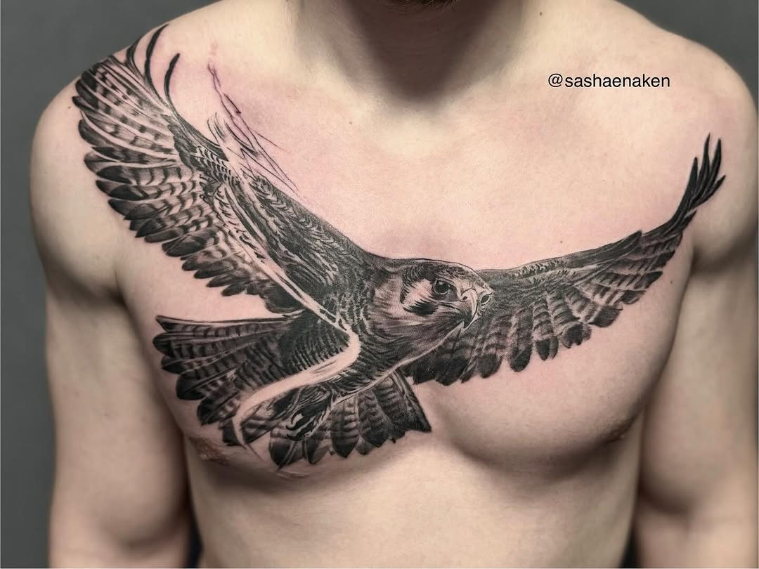 Tattoo by @sashaenaken — realism, black_and_grey
