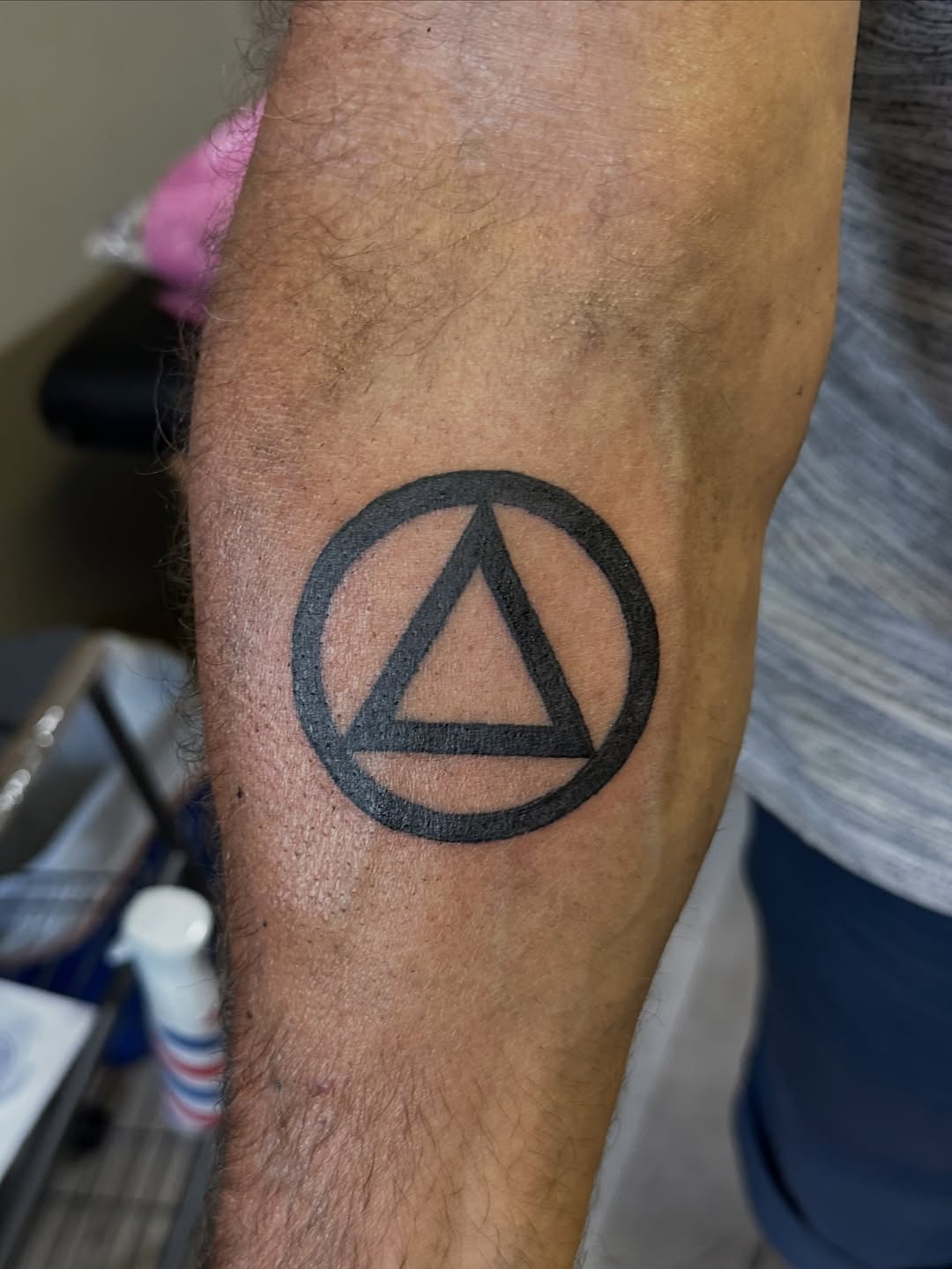 Tattoo by @mancub_tattoo — geometric, blackwork