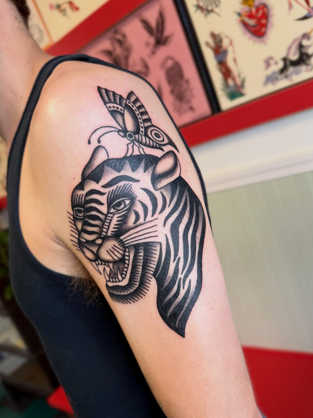 Tattoo by @toniaraye_tattoo — american_traditional, black_and_grey