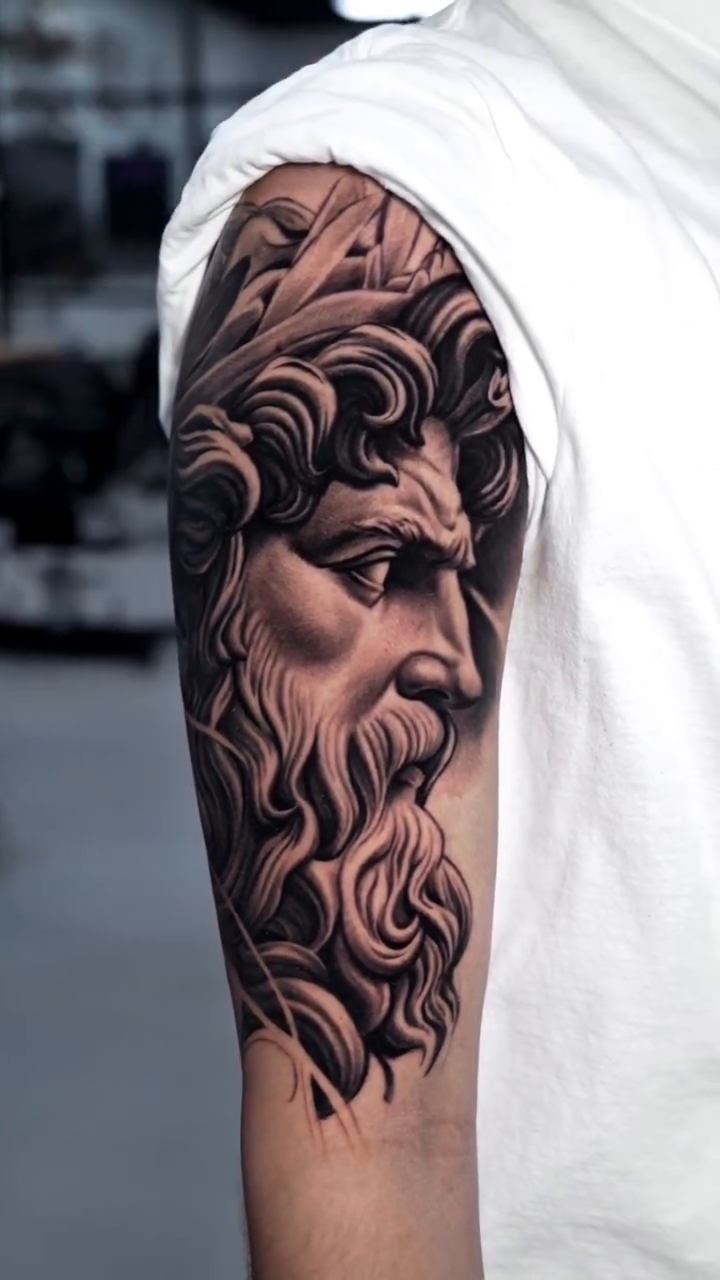Tattoo by @diego_barros_tattoo — realism, black_and_grey