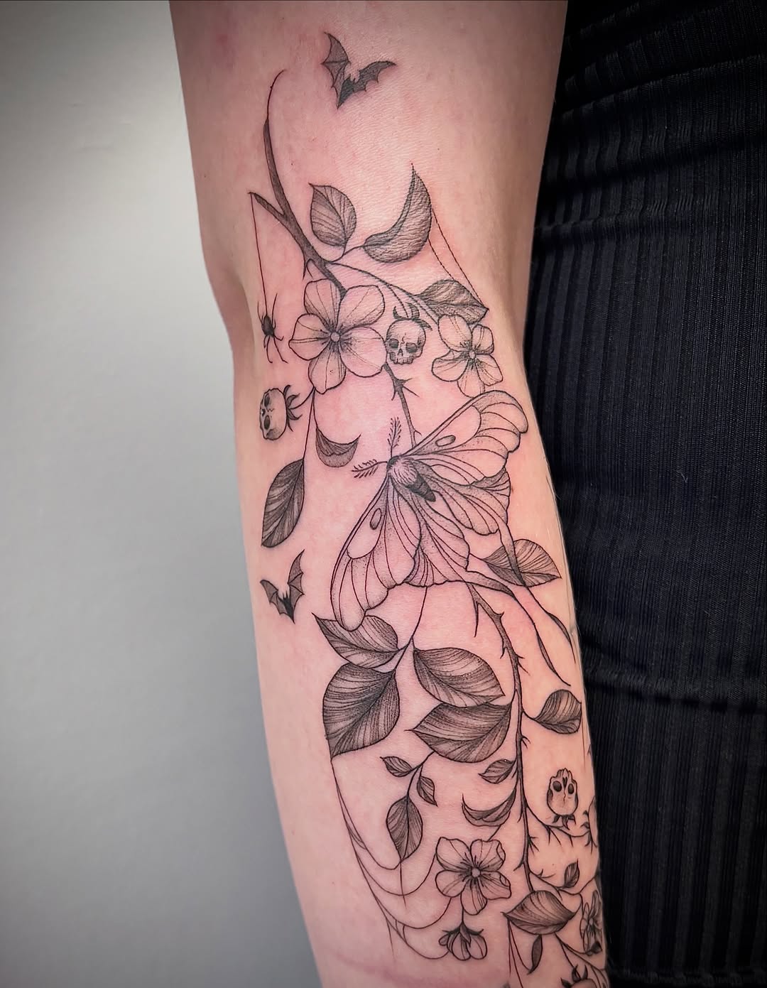 Tattoo by @amp.tattoos — fine_line, black_and_grey