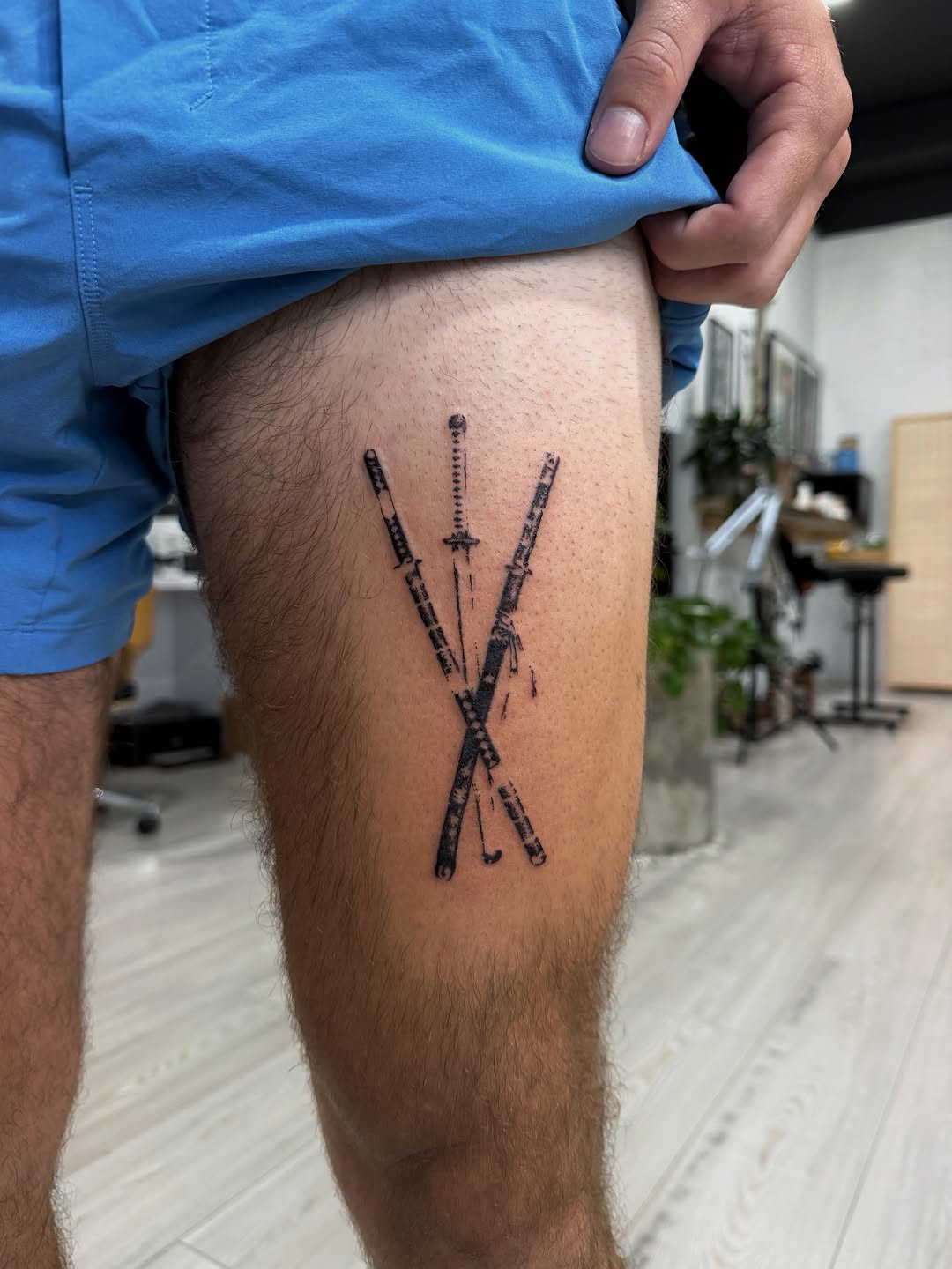 Tattoo by @loaftatts — blackwork