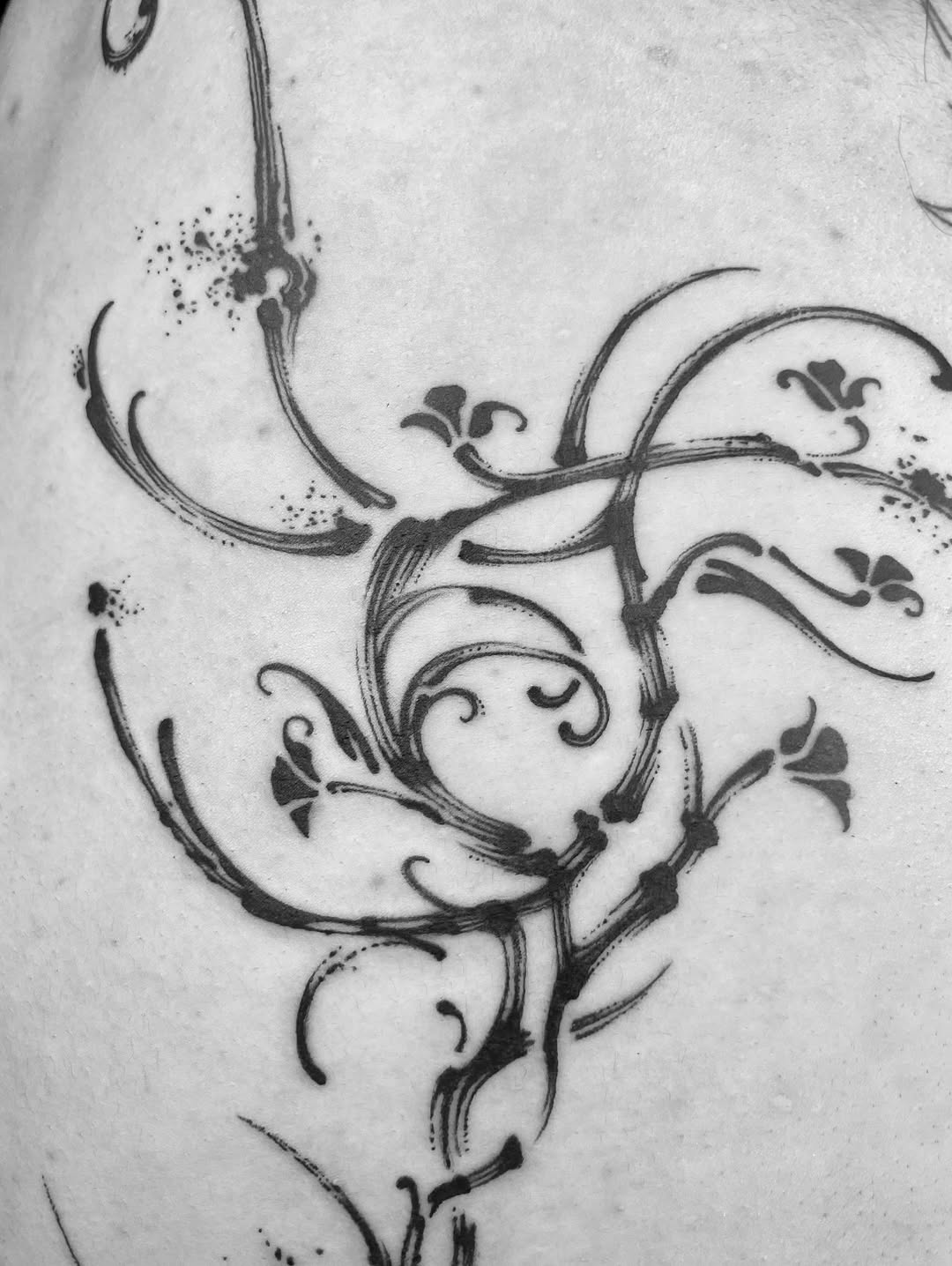 Tattoo by @pukeonmemilo — blackwork, ornamental