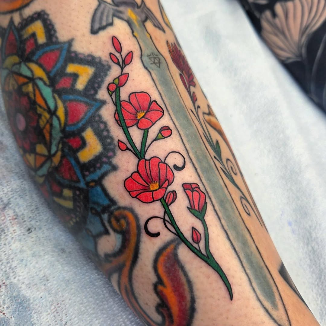 Tattoo by @aqua.suntattoos — fine_line, color