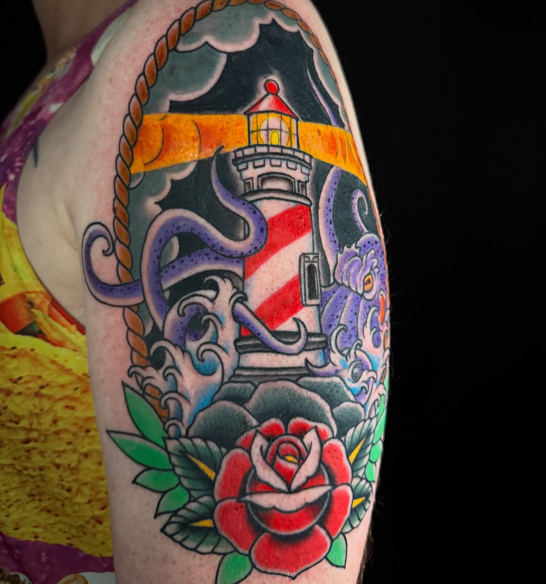 Tattoo by @etzeltattoo — american_traditional, neo_traditional