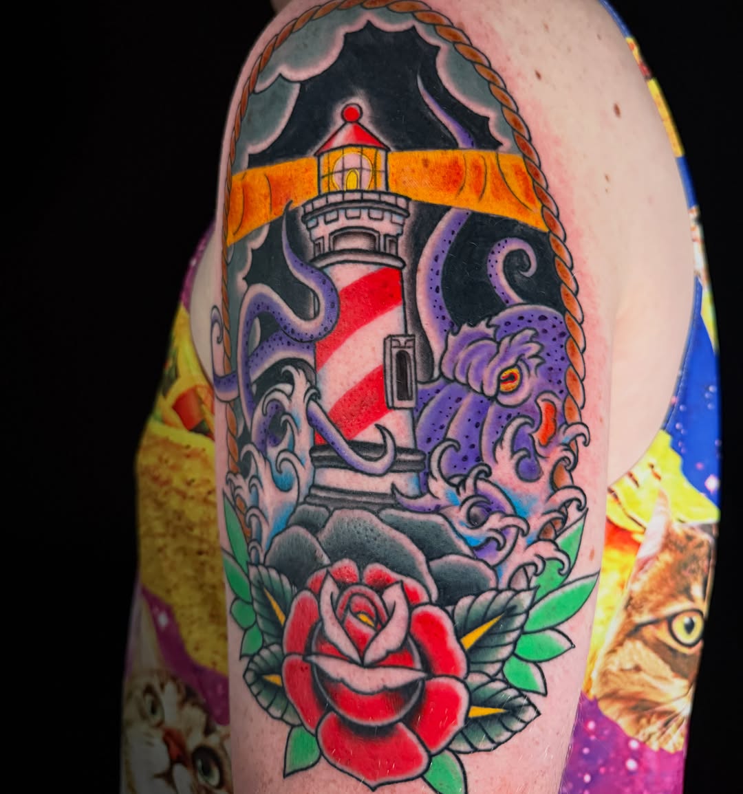 Tattoo by @etzeltattoo — american_traditional, neo_traditional