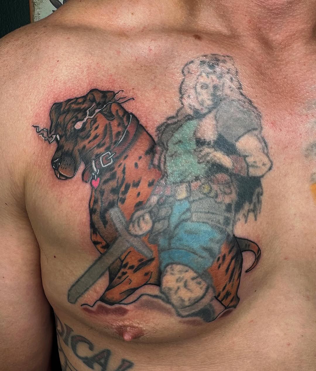 Tattoo by @shan.stabs — new_school, trash_polka