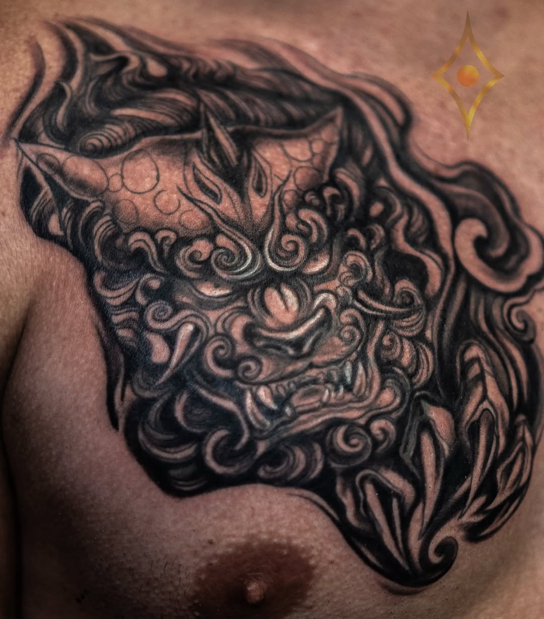 Tattoo by @zol_helios — japanese_irezumi, black_and_grey
