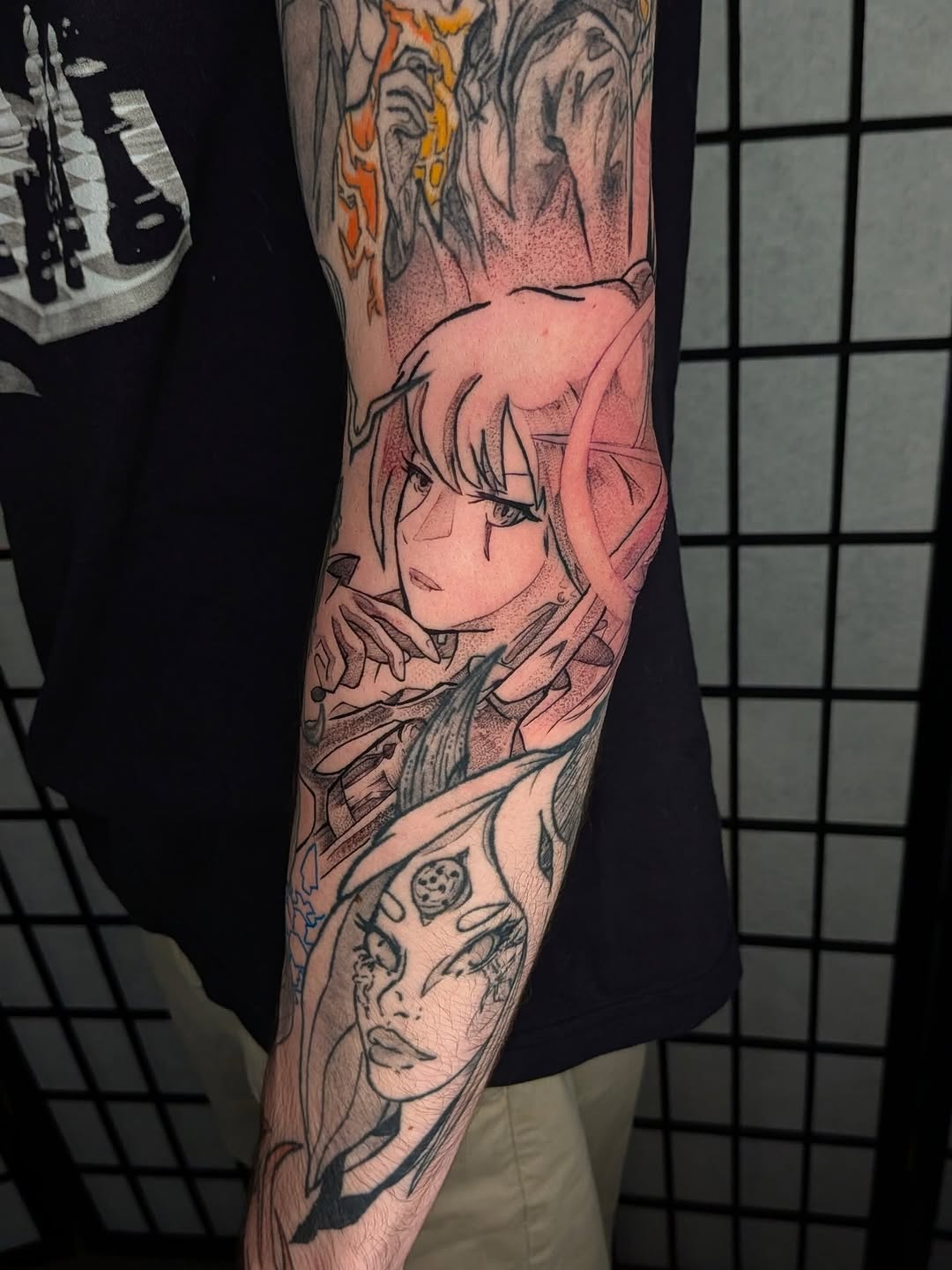 Tattoo by @yokaia.tattoo — anime, dotwork