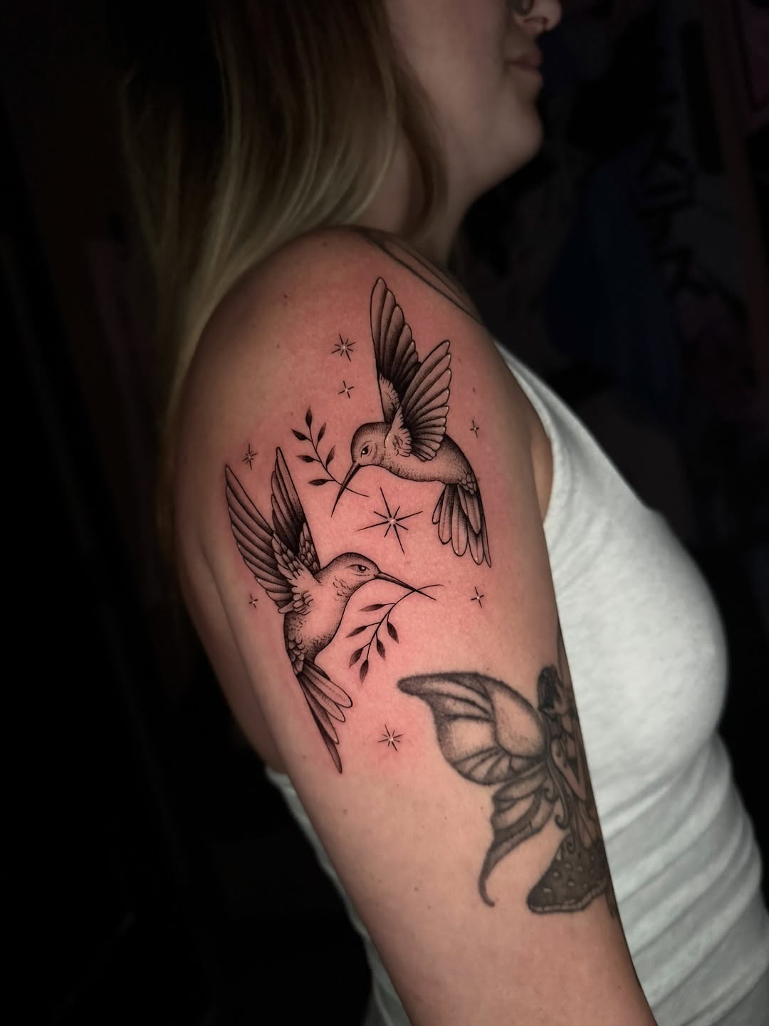 Tattoo by @hackytats — black_and_grey, fine_line