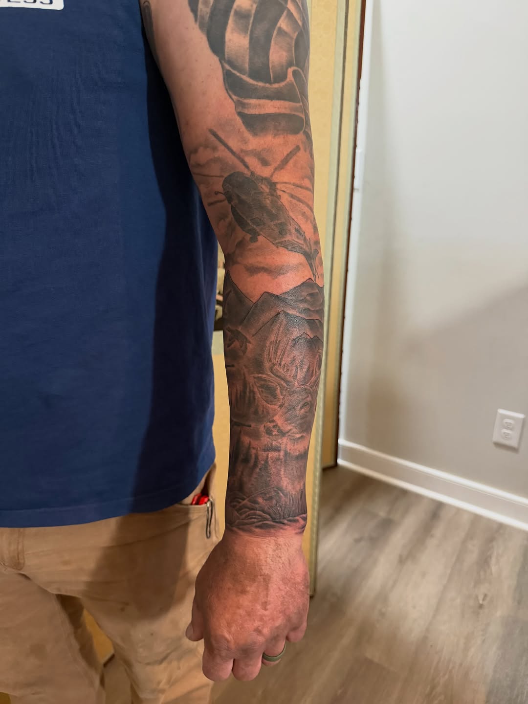 Tattoo by @tattoos_by_dustin — black_and_grey, realism