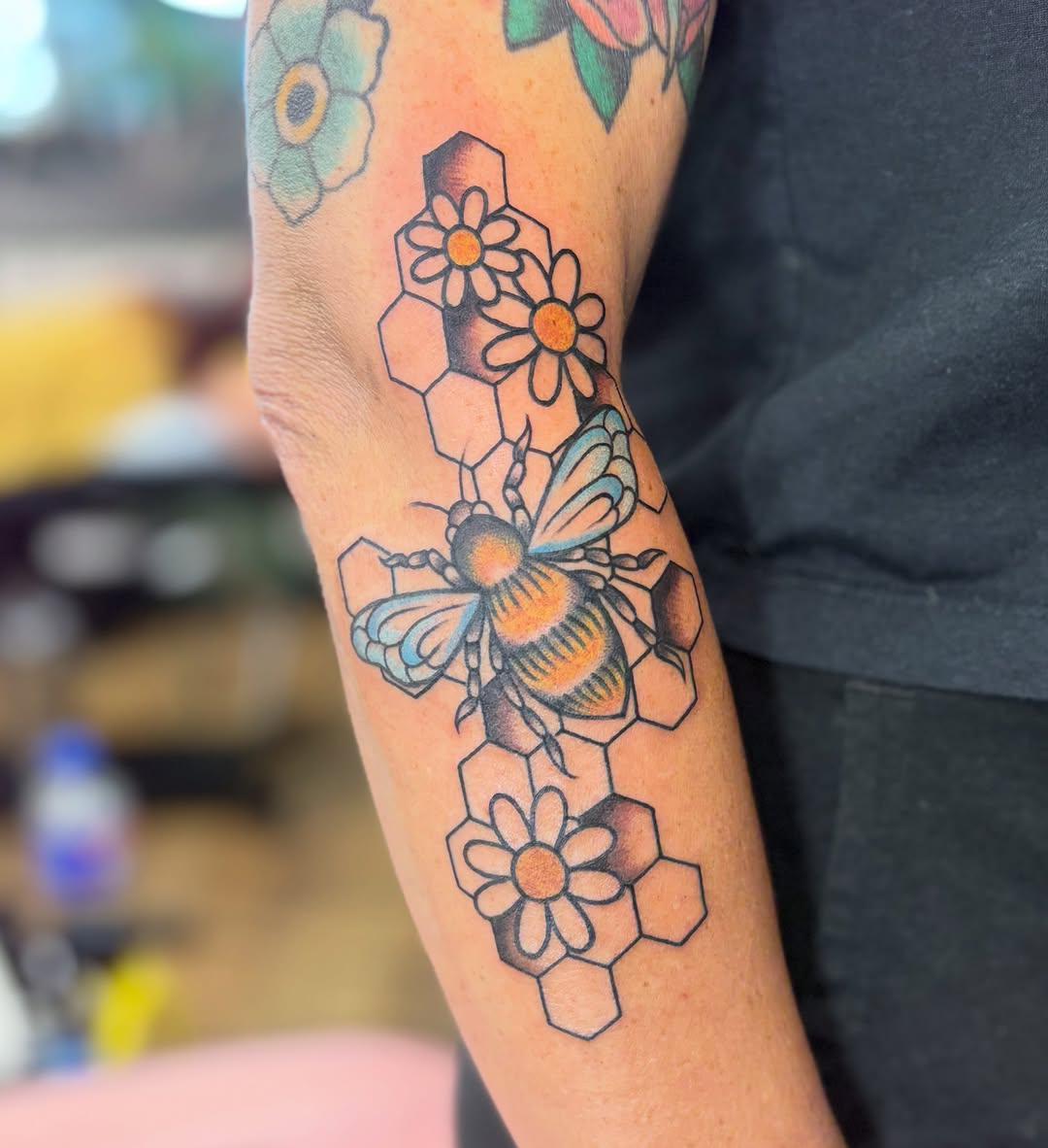Tattoo by @peytonhaastattoo โ neo_traditional, fine_line