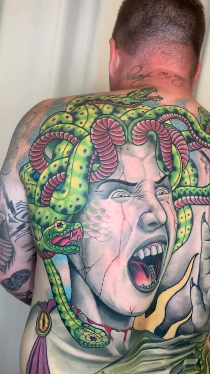Tattoo by @tattoosbycourt — realism, trash_polka