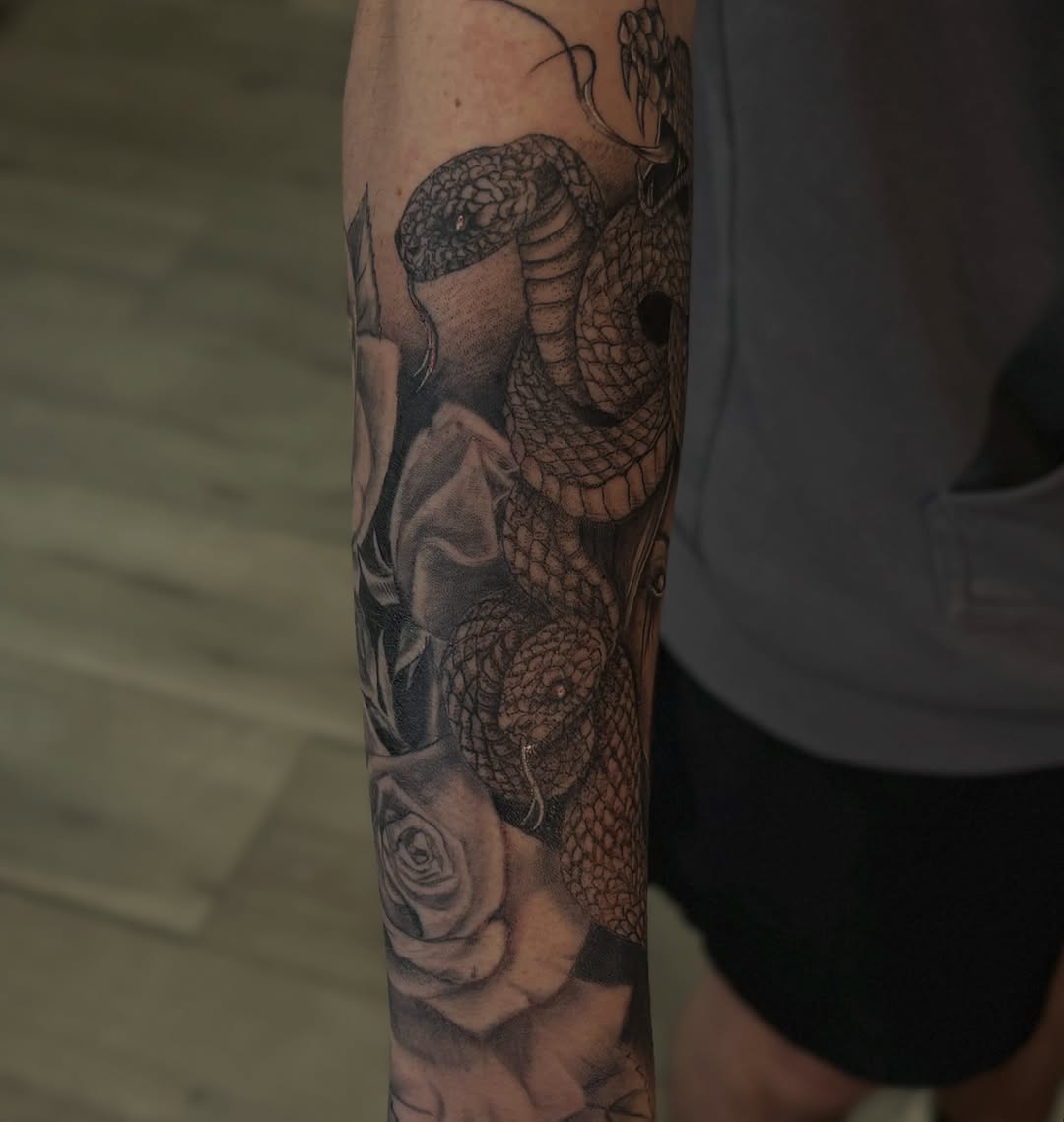Tattoo by @_stabbygabby โ realism, black_and_grey